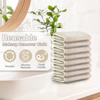 Nugilla Makeup Remover Cloths, 8 Packs Makeup Remover Towels Reusable Face Wash - Image 5