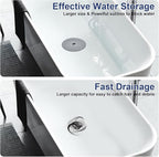 TRAPMATE Tub Stopper, Reversible Bathtub Drain Hair Catcher & Stopper, Ultra - Image 2
