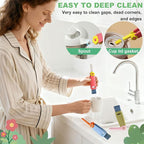 3 in 1 Cup Lid Cleaning Brush, Bottle Gaps, Travel Mug Caps - Image 2