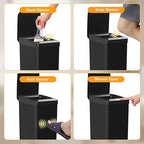 4 Gallon Bathroom Smart Touchless Trash Can - Image 7