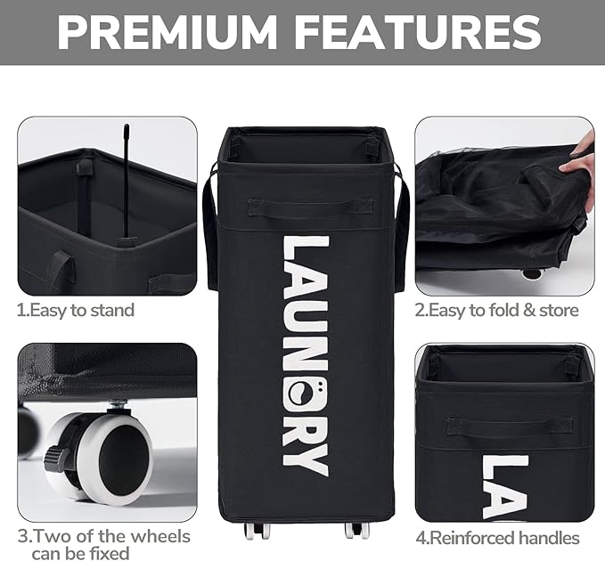 Goodpick Black Laundry Hamper - Image 4
