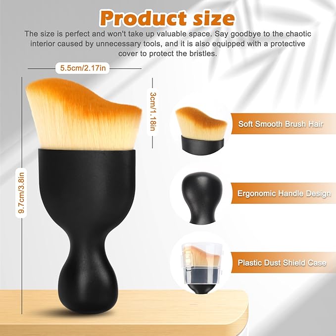 Car Interior Duster Detail Brush Cleaning Kit, Soft Microfiber Towels Dashboard - Image 3