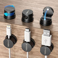 Magnetic Cord Holder 360°Rotation Cord Organizer, Phone Charging Wire Holder by TESMAX