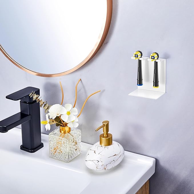 Electric Toothbrush Head Holder, Tooth Brushing Holder, Wall Mounted Toothbrush - Image 2