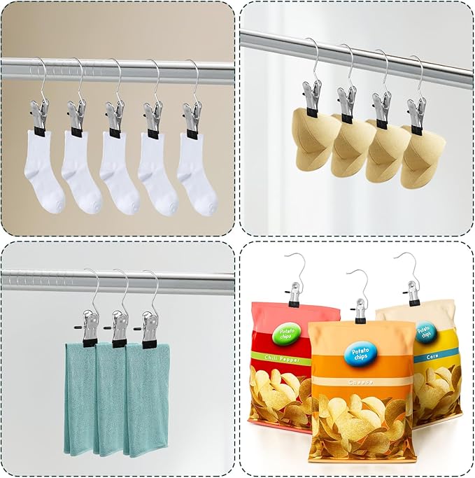 150 Pack Boot Hanger Clips Hooks, Heavy Duty Laundry Hooks - Image 7