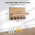 Key Holder for Wall, Decorative Key and Mail Holder - Image 7