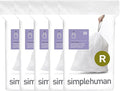 simplehuman Code R 100 Count, Dispenser Pack Custom Fit Liners, Drawstring by Simplehuman