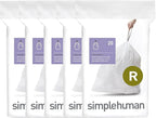 simplehuman Code R 100 Count, Dispenser Pack Custom Fit Liners, Drawstring by Simplehuman
