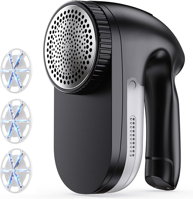 IPX6 Waterproof Washable Electric Fabric Shaver and Lint Remover, Rechargeable by PKBD