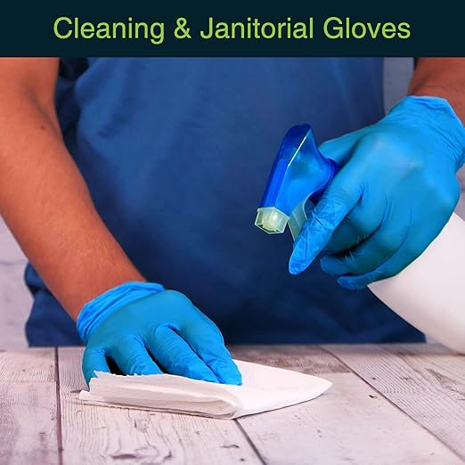 Blue Gloves Disposable Latex Free Small - Image 4
