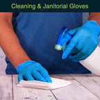 FifthPulse Blue Nitrile Disposable Gloves Medium, Dental and Surgical Grade - Image 4