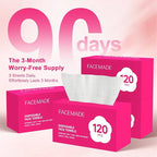 FACEMADE 480 Count Disposable Face Towels, 100% USDA Biobased Face Towelettes - Image 5