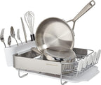 KitchenAid Compact Satin Wire Rust Resistant, Expandable Dish Rack - Image 2
