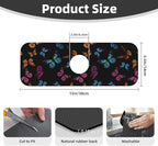 Butterfly Abstract Butterflies Kitchen Sink Splash Guard Faucet Mat Super - Image 2