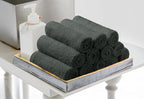 Avalon Towels Cotton Washcloths 24-Pack – 12 x 12 Inch Grey Super Soft & - Image 4