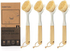 Dish Brush with Built-in Scraper by DEBETOOL