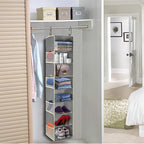 2 Pack Large-Sized Hanging Shoe Organizer 8-Shelf, Hanging Closet Organizer - Image 2