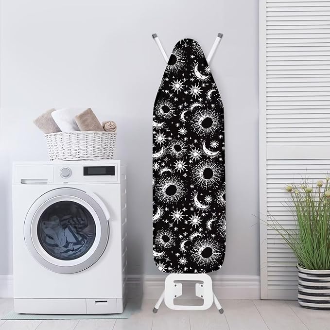 Stretchy Home Ironing Board Cover, Moon Sun Star Print Ironing Board Cover - Image 3