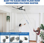 4 Pcs Dusters for Cleaning, 2 in 1 Microfiber Dusters and Retractable Gap Dust - Image 6