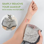SUNLAND Microfiber Face Towels Reusable Makeup Remover Cloth Face Cloth Facial - Image 4