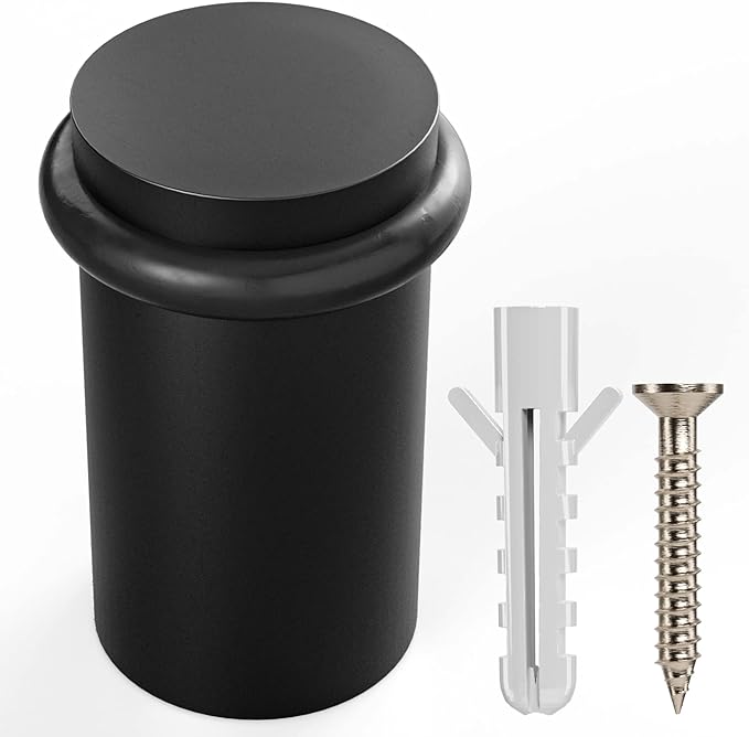 NYCO - Floor Door Stopper Chrome Door Stop - Classy Solid Steel Modern Heavy by NYCO+Architectural+Hardware