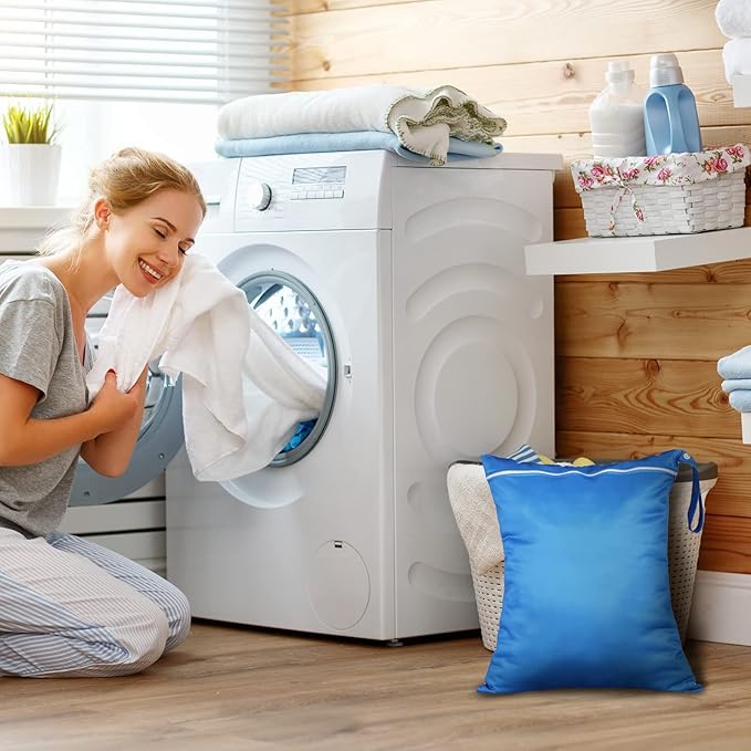 Shappy 2 Pcs Large Travel Laundry Bag Washable Waterproof Wet Dry Large Dirty - Image 5