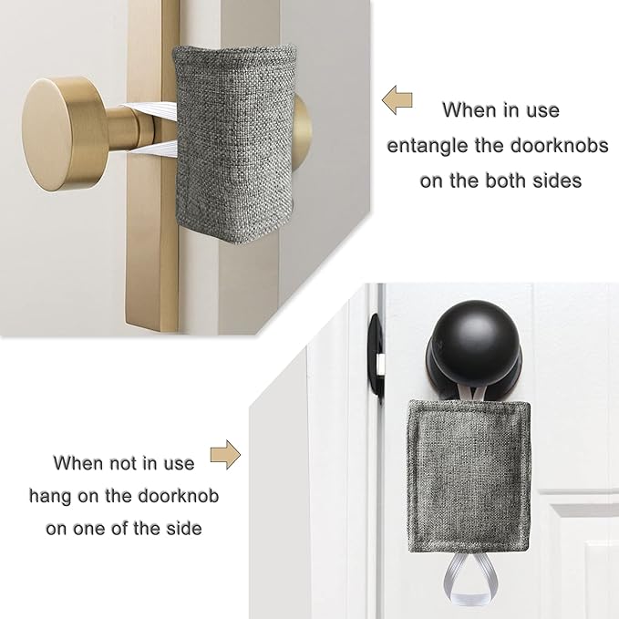 Door Silencer Door Latch Covers Padded Cushion Quiet Closer Door Lock Cover - Image 3