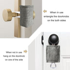Door Silencer Door Latch Covers Padded Cushion Quiet Closer Door Lock Cover - Image 3