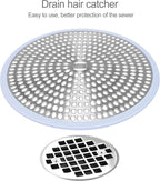 LEKEYE Shower Drain Hair Catcher | Strainer | Shower Stall Drain Cover | - Image 2