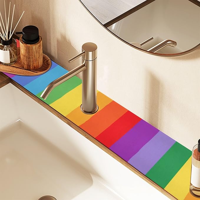 Kitchen Sink Splash Guard 1 PC 30 Inch Sink Faucet Mat Splash Guard - Image 7
