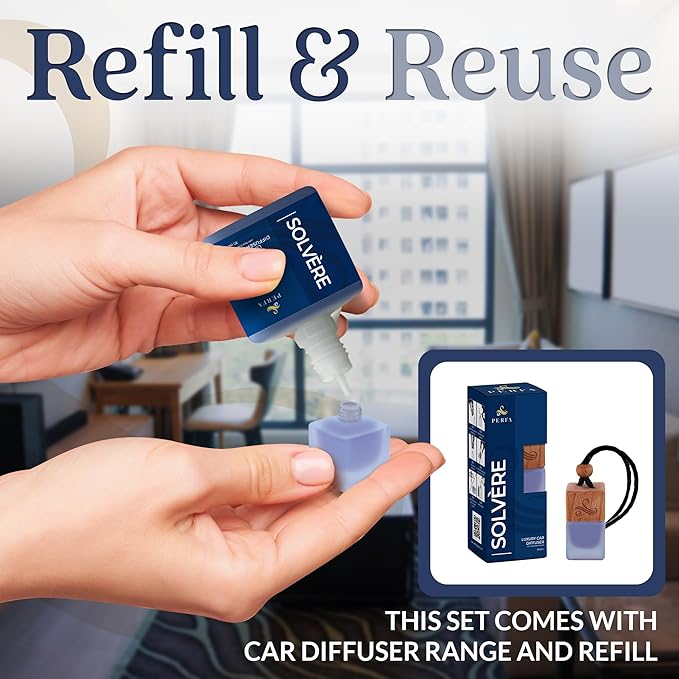 Solvère Gift Set with Refill Bottle | Automotive Air Fresheners with Solvère - Image 6