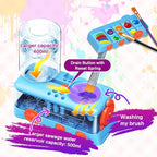 New Paint Brush Cleaner Tool, Brush Rinser Cup Painting Running Water - Image 4
