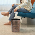 3 Pack Vintage Small Trash Can, 1.7 Gallon Plastic Round Wastebasket, Hipsteen - Image 6