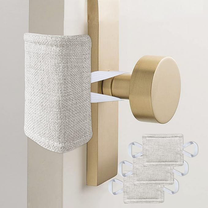 Door Silencer Quiet Door Closer Cushion, Padded Door Latch Cover - Image 5