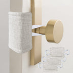Door Silencer Quiet Door Closer Cushion, Padded Door Latch Cover by WARMTONE