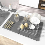 2PCS Stone Drying Mat for Kitchen Counter, Stone Dish Drying Mat by IMGROSE