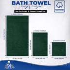 DAN RIVER 8 PC Luxury Bath Towels - Image 2