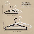 IRIS USA Lightweight Flexible Hangers 50 Pack, Made in USA, Plastic Clothes - Image 2