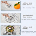 2Count 3-in-1 Kitchen Sink Drain Strainer & Stopper - Image 8