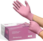FifthPulse Pink Vinyl Disposable Gloves by FifthPulse