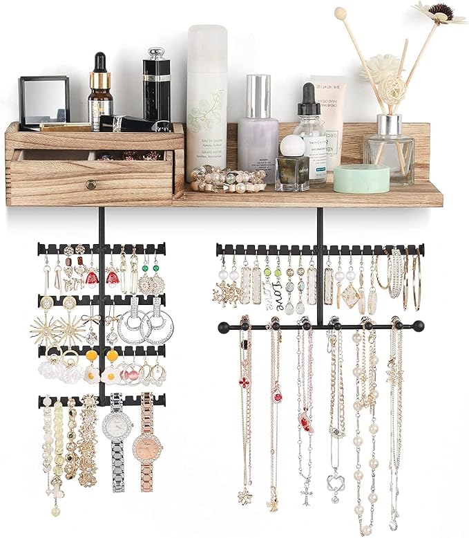 VINAEMO Jewelry Organizer Hanging Wall Mounted Jewelry Holder - Image 8
