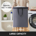 Slim Laundry Hamper with Removable Inner Bag and Side Handles, 45L Small - Image 3
