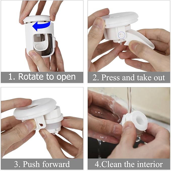 4 Pack Toothbrush Holder Wall Mounted - Image 3