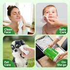 Elvira 200 Count Disposable Face Towels, Biodegradable Skincare Facial - Image 6