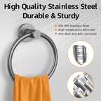 Towel Ring 2Pack, SUS304 Stainless Steel Hand Towel Holder - Image 2