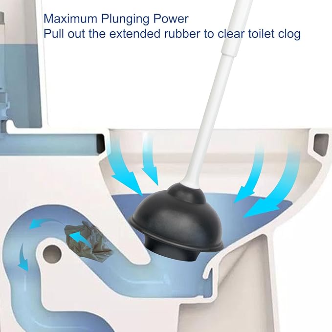 CELOX 2 Set Toilet Brush and Plunger Set, Toilet Brush and Holder Set, Toilet - Image 5