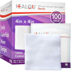 4x4 Large Sterile Gauze Pads by Healqu