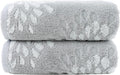 Pidada Hand Towels Set of 2 Hydrangea Floral Pattern 100% Cotton Absorbent Soft by Pidada