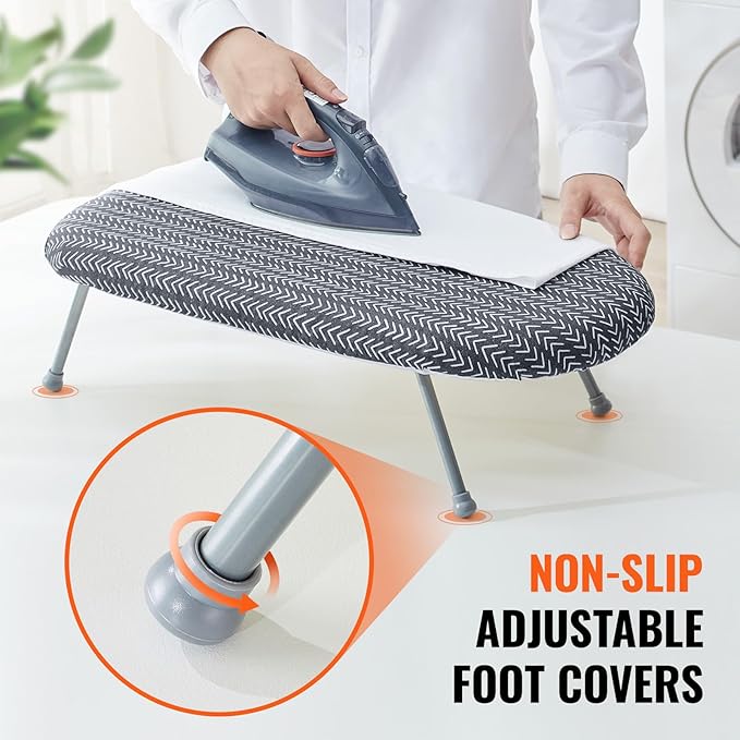 VEVOR Tabletop Ironing Board 23.4 x 14.4, Small Iron Board - Image 4