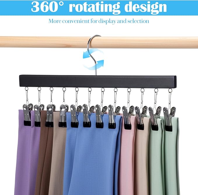 Legging Organizer for Closet 4 Pack, Pants Leggings Hangers - Image 2